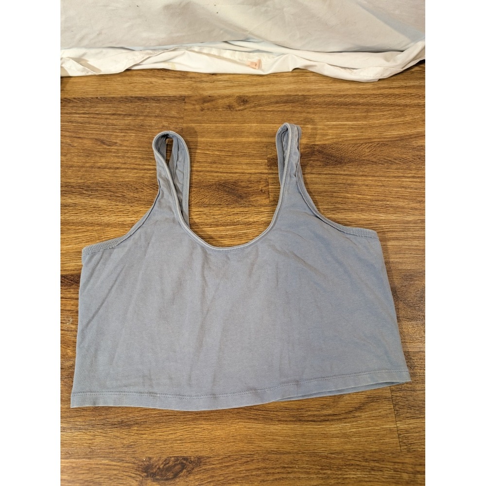 Free People Movement Size M Steel Blue Crop Tank Top